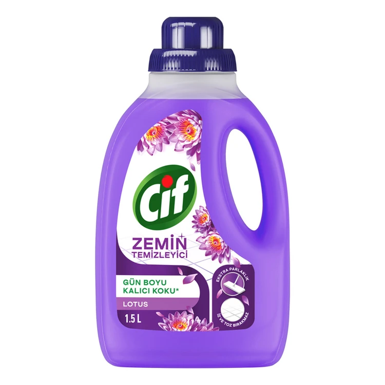 مایع تمیز کننده زمین و سطوح و کف سیف ( جیف ) cif با رایحه لوتوس حجم 1.5 لیتر اصل اورجینال ( واردات قانونی از منطقه آزاد ارس )
