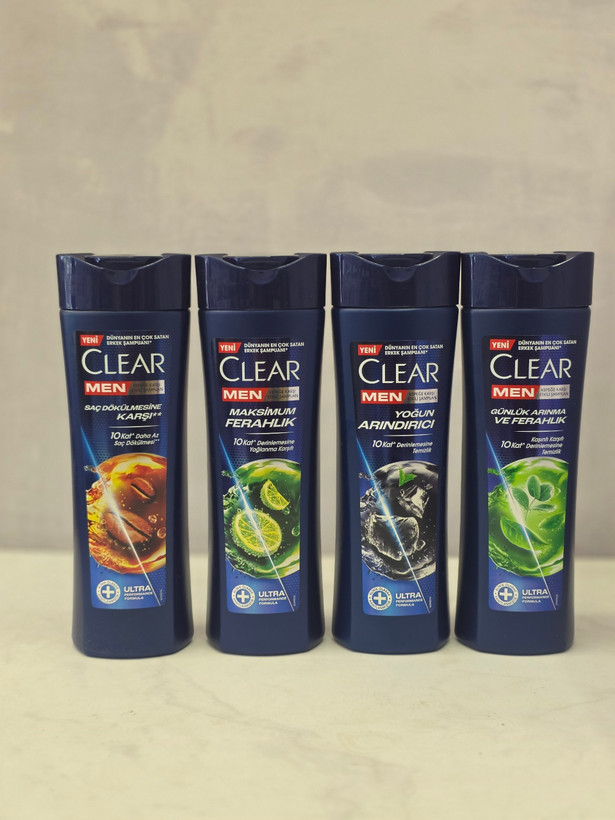 شامپو مردانه ضد شوره و تقویت کننده مناسب موهای چرب 350 میل کلیر Clear Shampoo اصل اورجینال ( واردات قانونی از منطقه آزاد ارس )