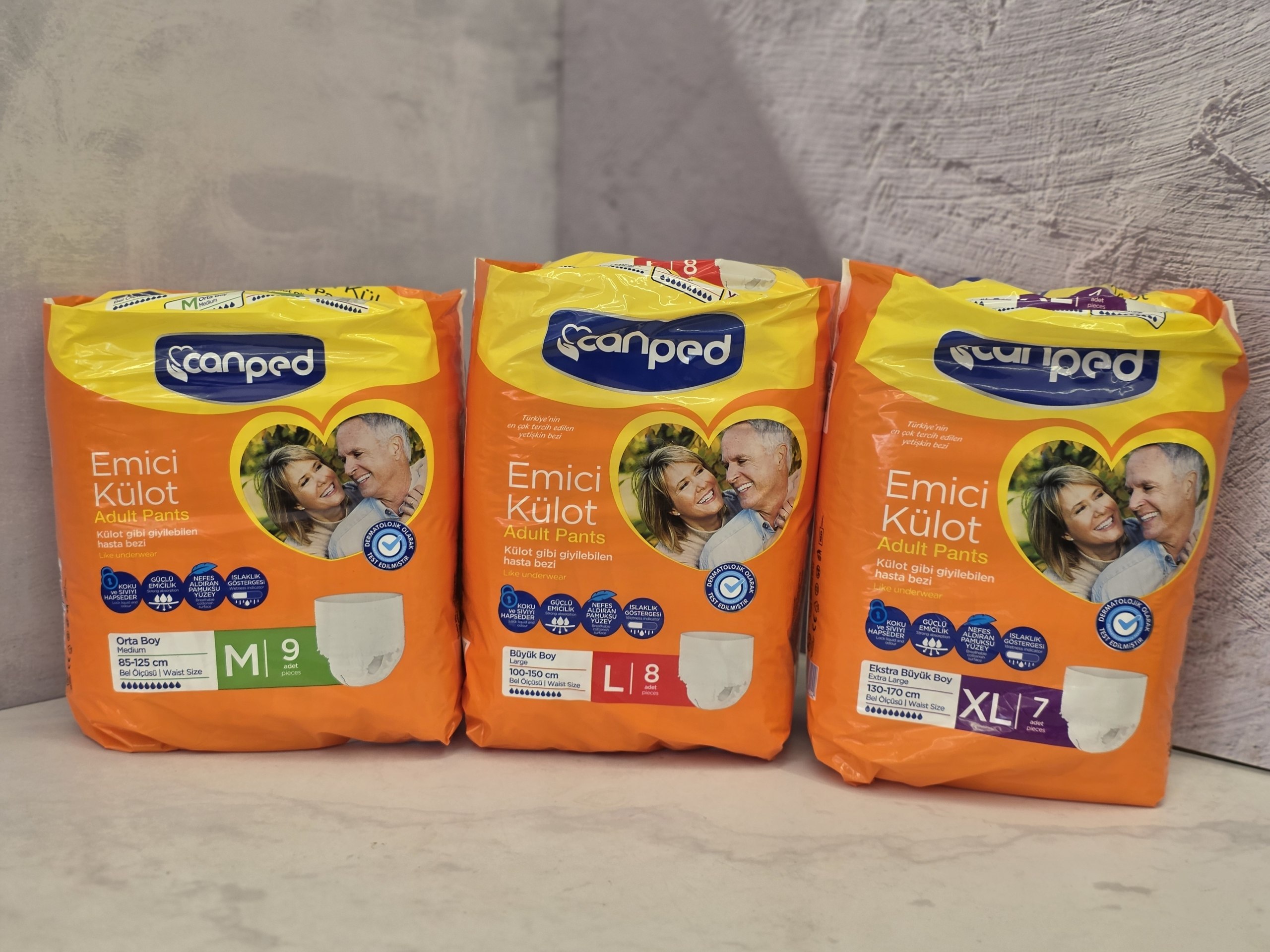 پوشک بزرگسال جان پد Canped شورتی ترکیه بدون ایجاد حساسیت اصل اورجینال ( واردات قانونی از منطقه آزاد ارس )