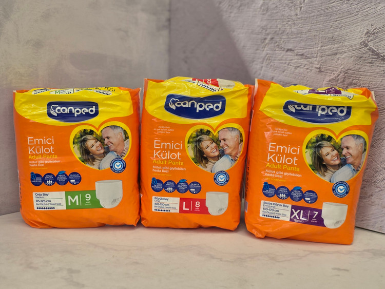 پوشک بزرگسال جان پد Canped شورتی ترکیه بدون ایجاد حساسیت اصل اورجینال ( واردات قانونی از منطقه آزاد ارس )