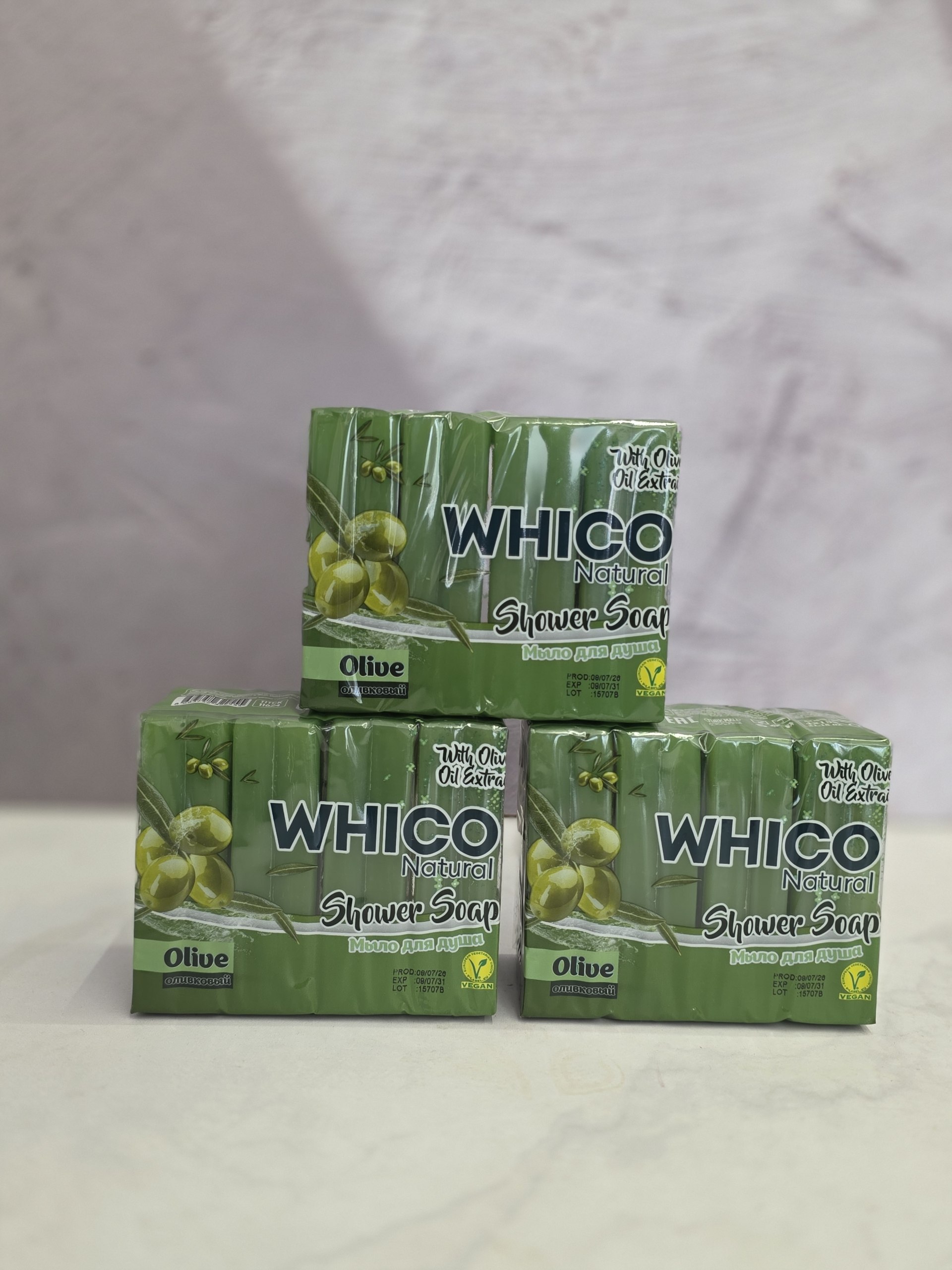 صابون ویکو زیتون ۶۰۰ گرم Whico حاوی عصاره زیتون اصل اورجینال ( واردات قانونی از منطقه آزاد ارس )