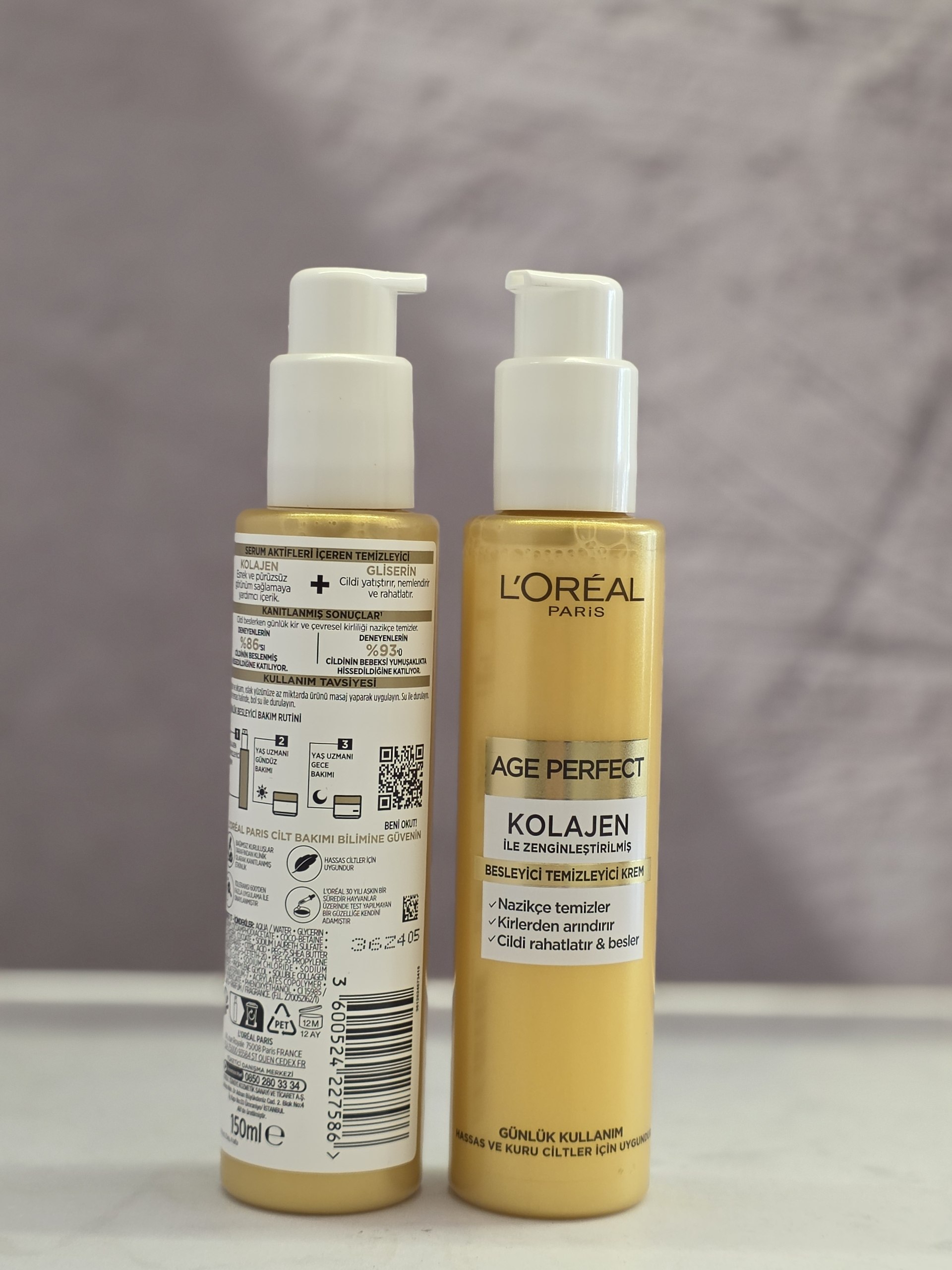 ژل شوینده کلاژن لورئال ۱۵۰ میل Loreal Paris Age Perfect اصل اورجینال ( واردات قانونی از منطقه آزاد ارس )