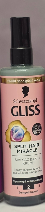 اسپری دوفاز گلیس Gliss حجم 200 میل موهای خشک و معمولی ؛ موهای شدیدا آسیب دیده ؛ موهای بلند آسیب دیده ؛ موهای آسیب دیده و موخوره دار ؛ موهای ضغیف و مستعد ریزش اصل اورجینال