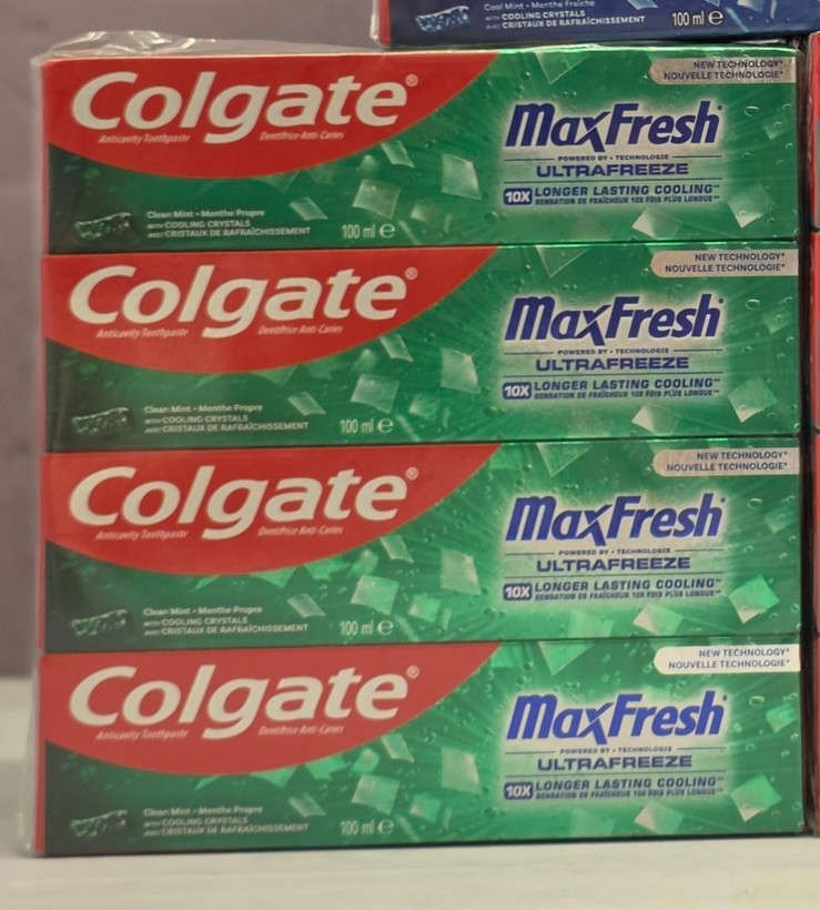 خمیر دندان کلگیت مکس فرش ۱۰۰میل Colgate Max Fresh سفید کننده نعنایی یخی اصل اورجینال ( واردات قانونی از منطقه آزاد ارس )