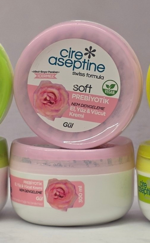 کرم مرطوب کننده سیر آسپتین Cire Aseptine مناسب برای دست و صورت و بدن در رایحه های مختلف حجم 300 میل نرم کننده و مرطوب کننده پوست اصل اورجینال ( واردات قانونی از منطقه آزاد ارس )