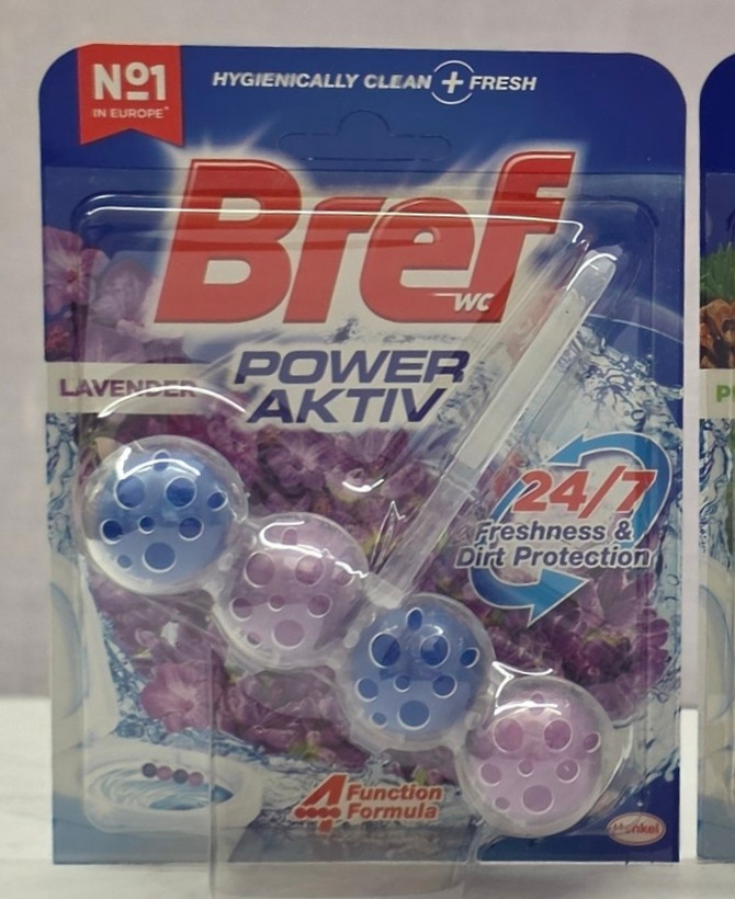 ضد عفونی و خوشبو کننده توالت فرنگی برف 4 توپی Bref Power Aktiv اصل اورجینال ( واردات قانونی از منطقه آزاد ارس )