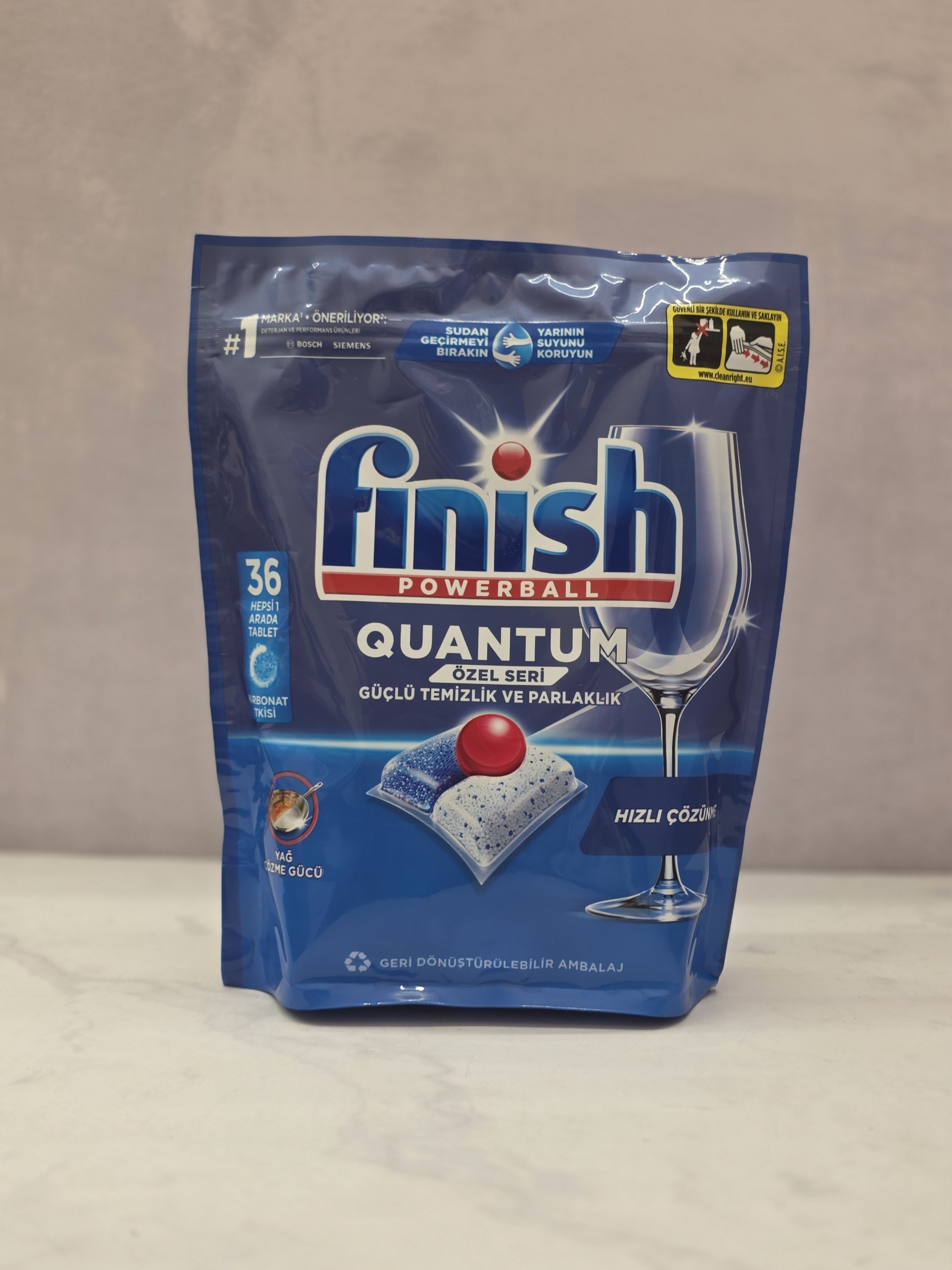 قرص ماشین ظرفشویی فینیش کوانتوم Finish Quantum  در 36 عددی اصل اورجینال ( واردات قانونی از منطقه آزاد ارس )