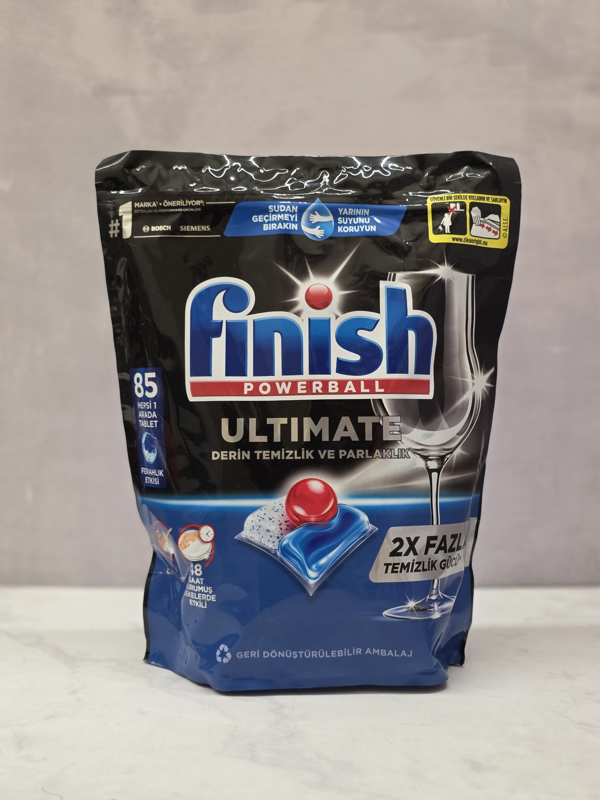 قرص ماشین ظرفشویی فینیش اولتیمیت Finish Ultimate اصل اورجینال ( واردات قانونی از منطقه آزاد ارس )  بسته 85 عددی