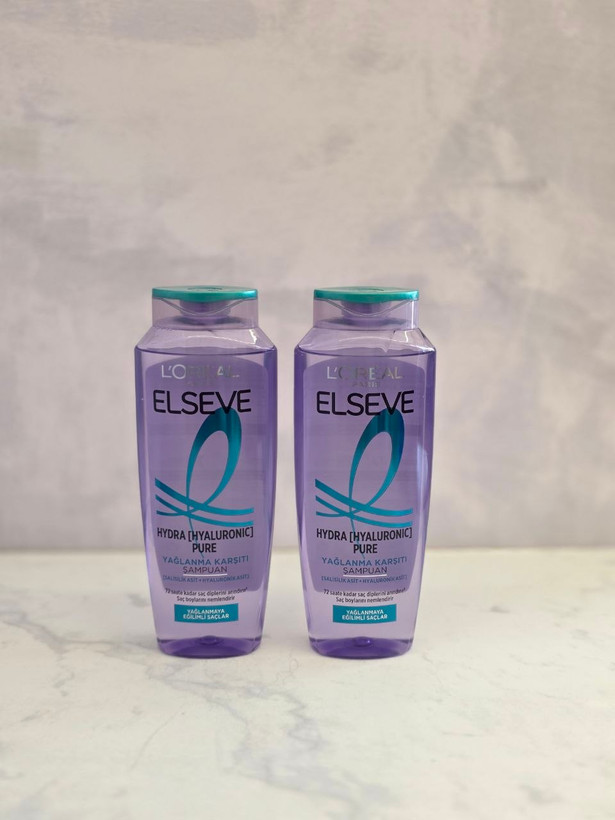 شامپو مناسب برای موهای چرب لورئال السیو هیالورونیک پیور Loreal Elseve Hyaluronic Pure در حجم ۳۰۰ میل اصل اورجینال ( واردات قانونی از منطقه آزاد ارس )