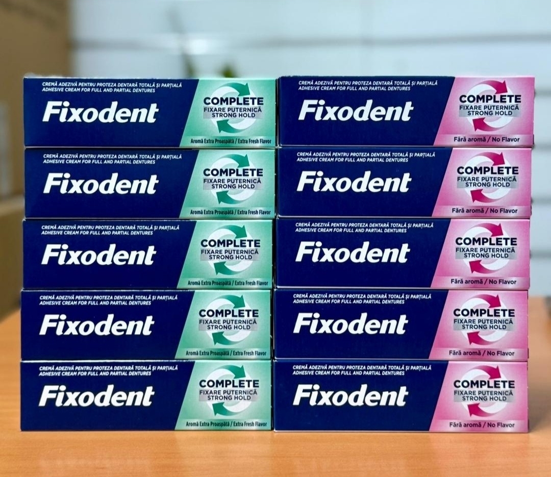 چسب دندان مصنوعی فیکسودنت Fixodent Complete اصل اورجینال ( واردات قانونی از منطقه آزاد ارس )