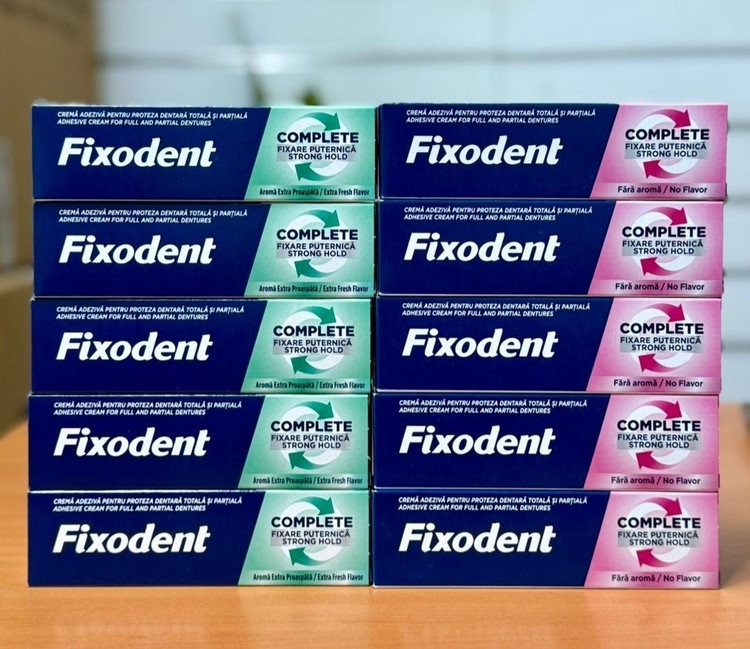چسب دندان مصنوعی فیکسودنت Fixodent Complete اصل اورجینال ( واردات قانونی از منطقه آزاد ارس )