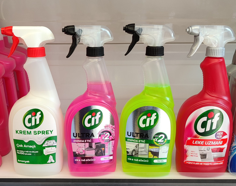 اسپری پاک کننده کثیفی و چربی چند منظوره سیف Cif در مدل های مختلف حجم 750 میل اصل اورجینال ( واردات قانونی از منطقه آزاد ارس )