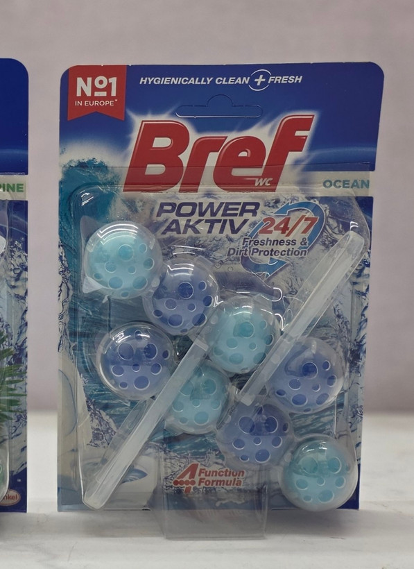 ضد عفونی و خوشبو کننده توالت فرنگی برف 8 توپی Bref Power Aktiv اصل اورجینال ( واردات قانونی از منطقه آزاد ارس )