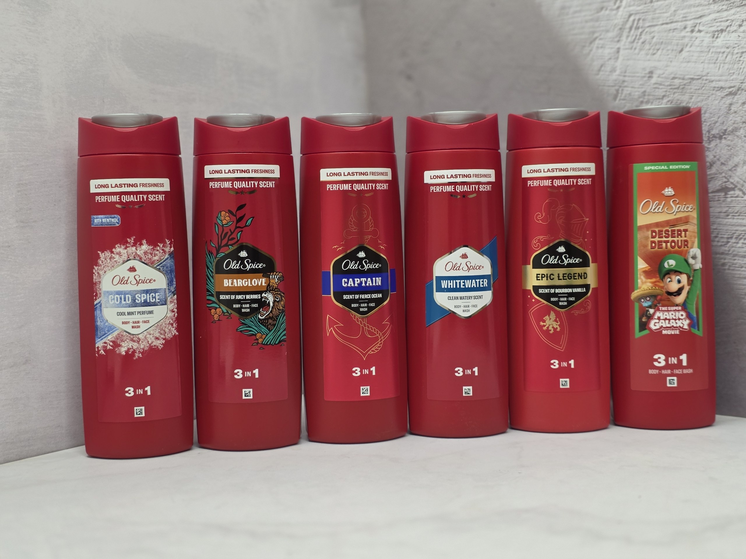 شامپو سر و بدن و صورت ۳ در ۱ اولد اسپایس Old Spice پاک‌کننده مو، صورت و بدن در انواع مدل ها در حجم 400 میل اصل اورجینال ( واردات قانونی از منطقه آزاد ارس )