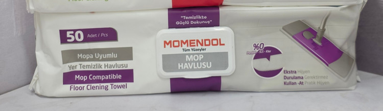 دستمال مرطوب چند منظوره مومندل MUMENDOL مخصوص طی در دو رایحه تعداد 50 برگ اصل اورجینال ( واردات قانونی از منطقه آزاد ارس )