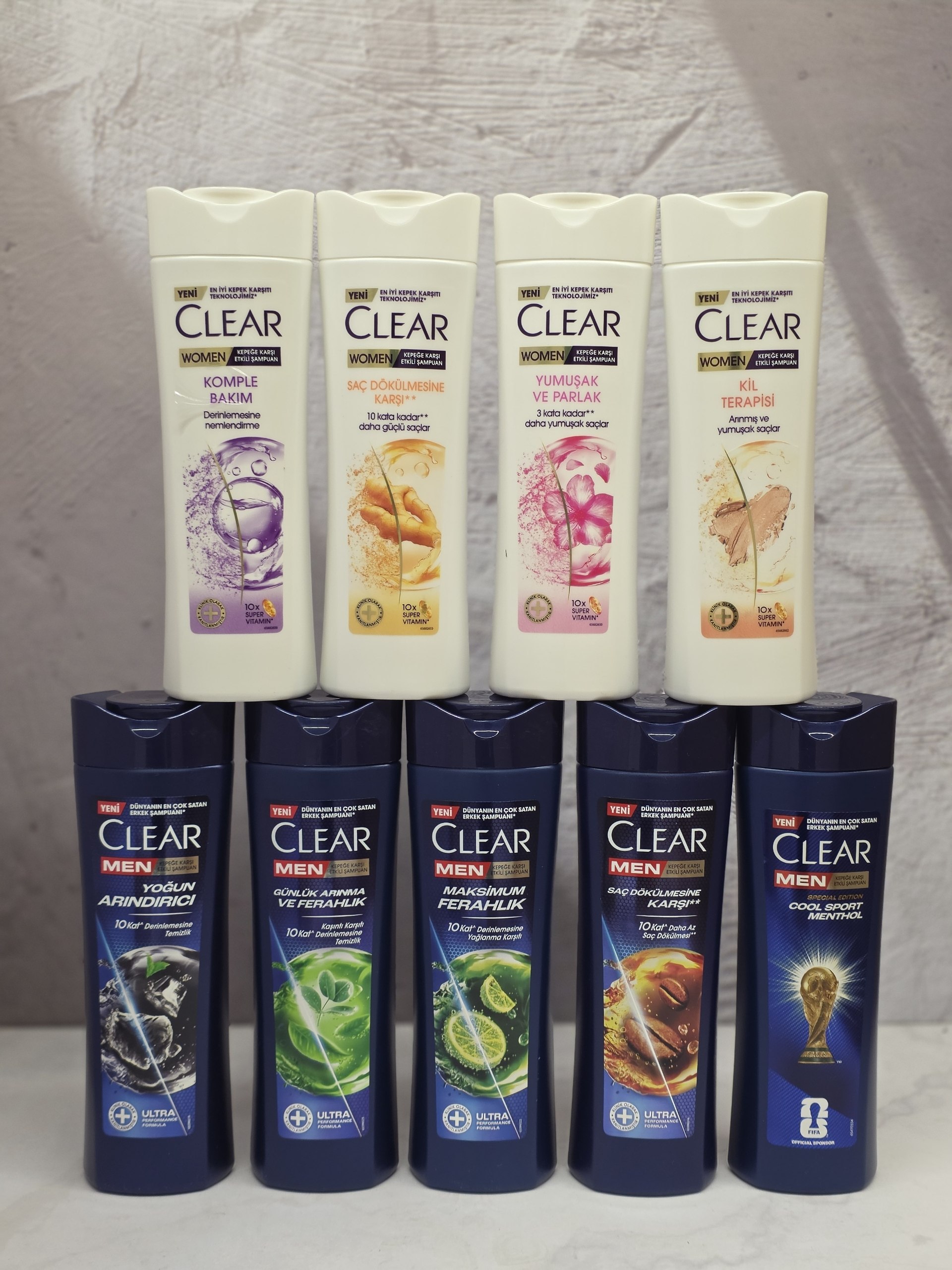 شامپو مردانه و زنانه ضد شوره و تقویت کننده مناسب موهای چرب 350 میل کلیر Clear Shampoo اصل اورجینال ( واردات قانونی از منطقه آزاد ارس )