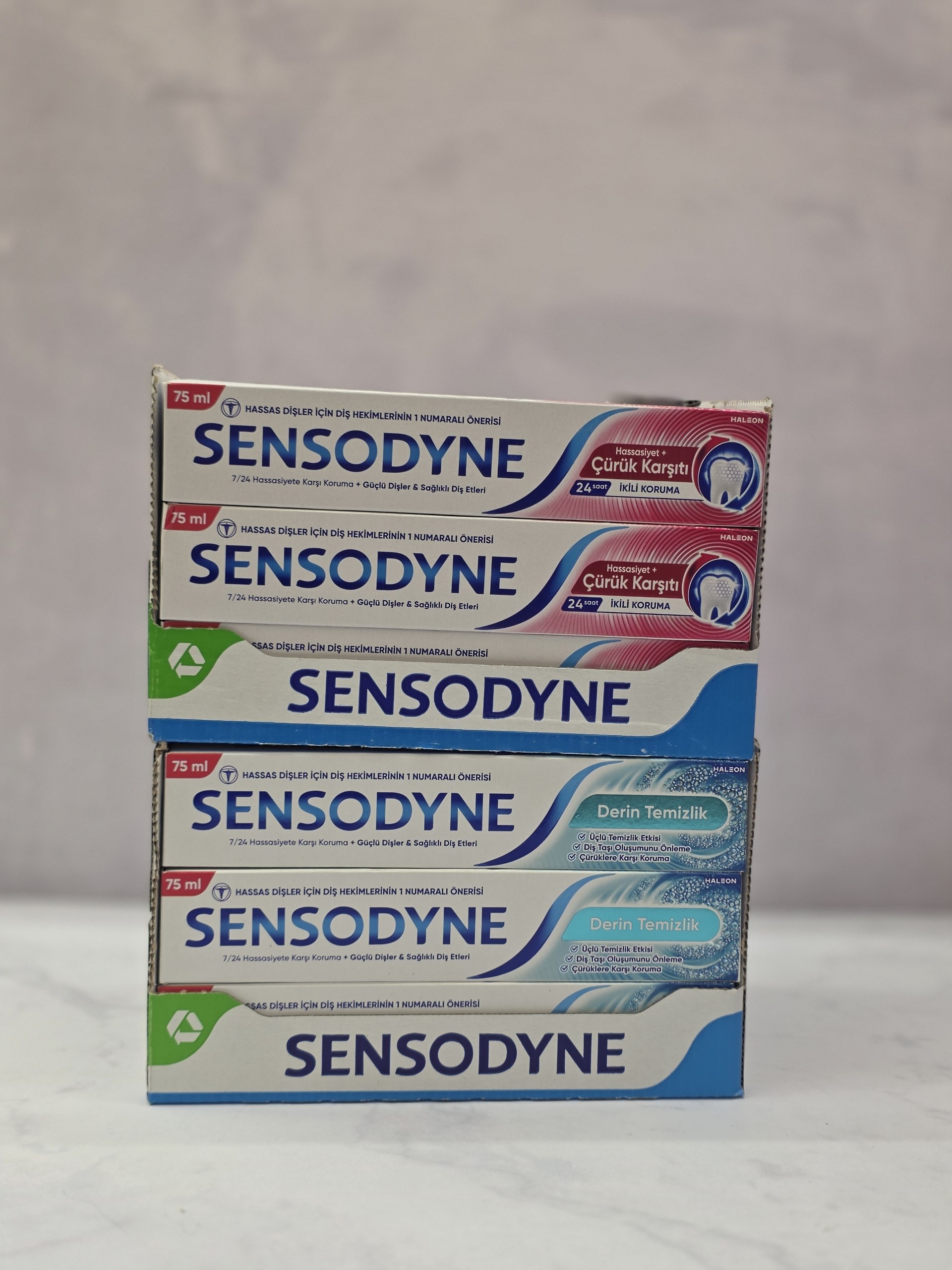 خمیردندان سنسوداین Sensodyne در دو مدل مختلف حجم 75 میل اصل اورجینال ( واردات قانونی از منطقه آزاد ارس )