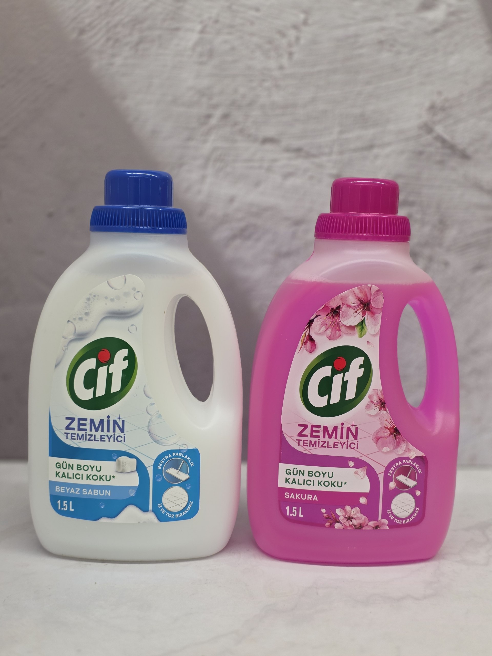 مایع تمیز کننده و کف شور سیف ( جیف )  Cif در رایحه های شکوفه ساکورا و صابون سفید حجم ۱/۵ لیتر اصل اورجینال ( واردات قانونی از منطقه آزاد ارس )