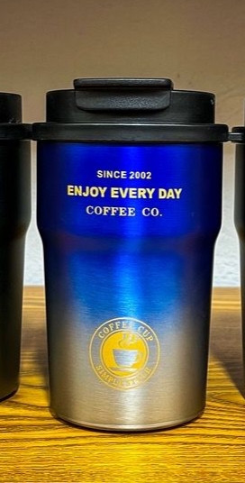 تراول ماگ ( ماگ سفری ) دو حالته استیل Enjoy Every Day با گنجایش 350 میل اصل اورجینال ( واردات قانونی از منطقه آزاد ارس )