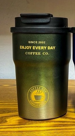 تراول ماگ ( ماگ سفری ) دو حالته استیل Enjoy Every Day با گنجایش 350 میل اصل اورجینال ( واردات قانونی از منطقه آزاد ارس )