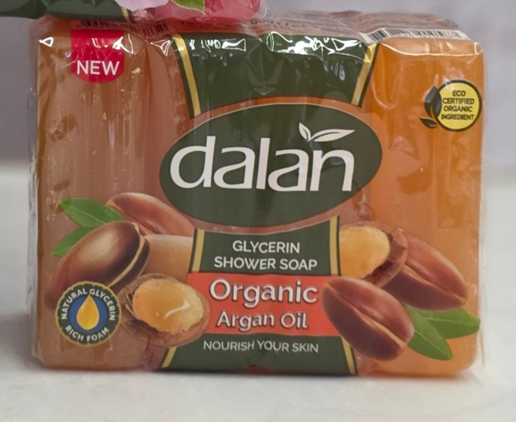 صابون ژله ای حمام دالان Dalan بسته ۴ عددی در ۳ رایحه متفاوت وزن ۶۰۰ گرم اصل اورجینال ( واردات قانونی از منطقه آزاد ارس )