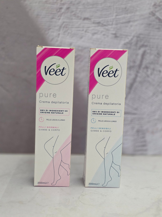 کرم موبر ویت Veet در دو مدل مختلف برای پوست های نرمال و پوست های حساس حجم 200 میل اصل اورجینال ( واردات قانونی از منطقه آزاد ارس )