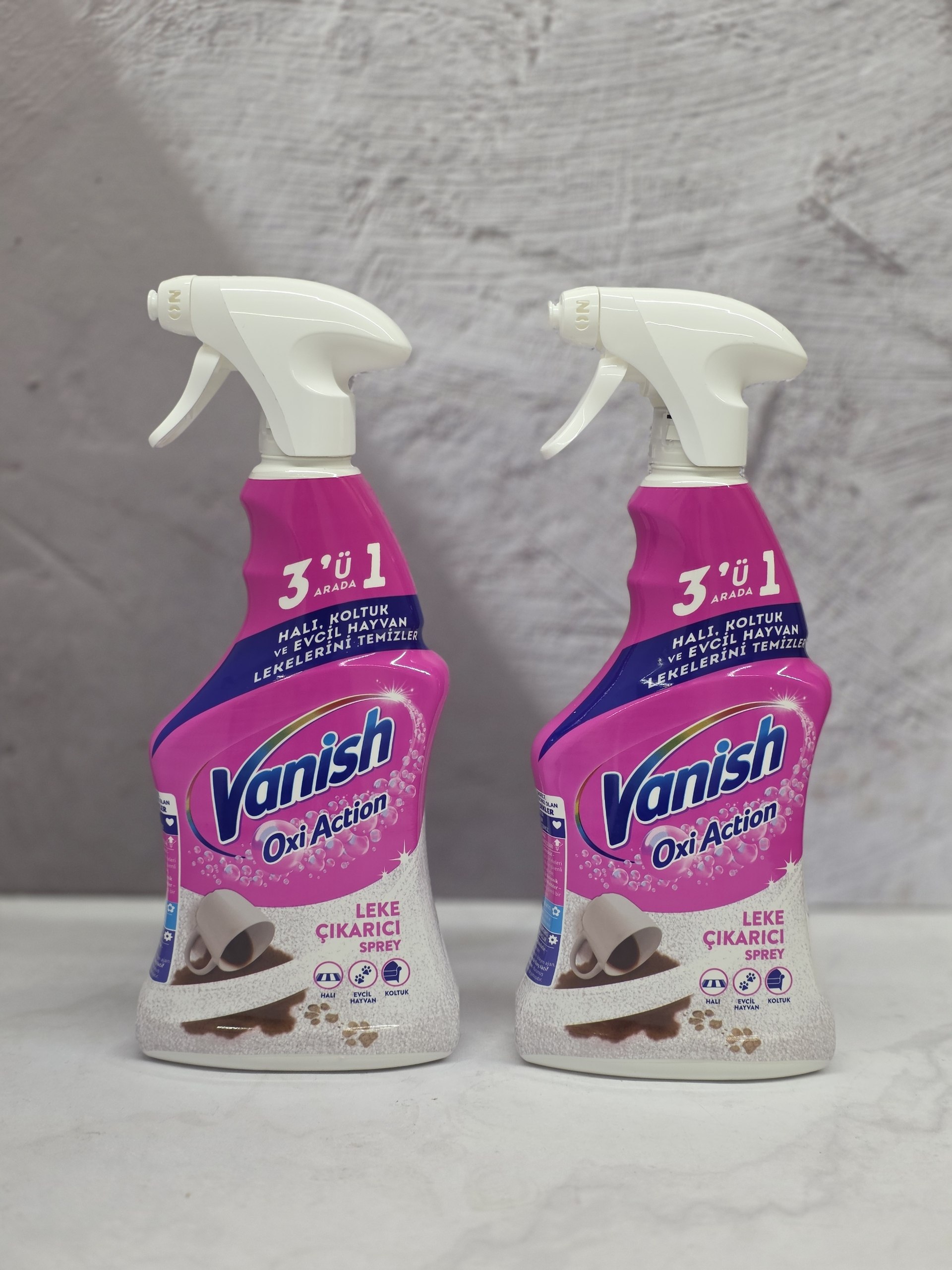 اسپری لکه بر ونیش فرش و مبل VANISH با عملکرد سه کاره قوی حجم 500 ميل اصل اورجینال ( واردات قانونی از منطقه آزاد ارس )