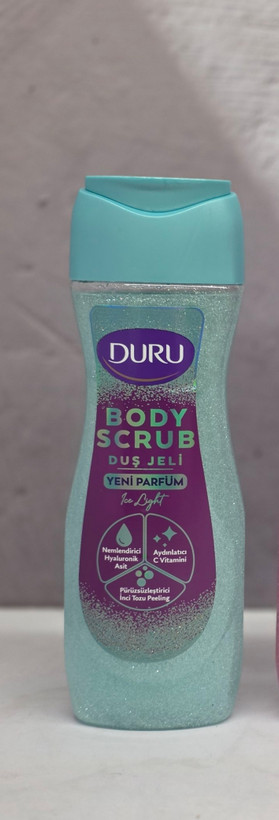 شامپو بدن اسکراب و شاین دار دورو Duru لایهبردار ملایم ، آبرسان و روشنکننده پوست ۴۵۰ میل اصل اورجینال ( واردات قانونی از منطقه آزاد ارس )