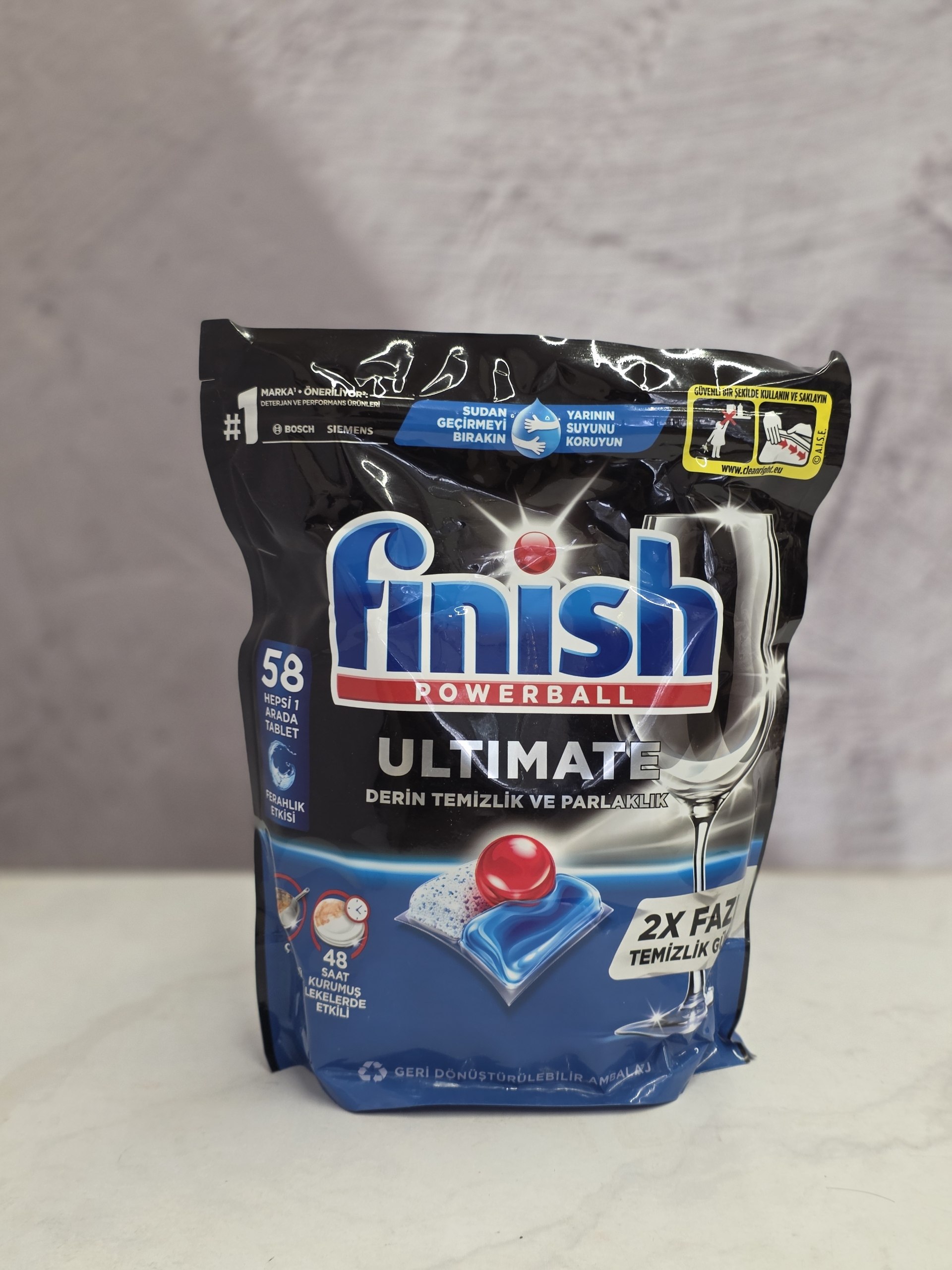 قرص ماشین ظرفشویی 58 عددی فینیش اولتیمیت Finish Ultimate اصل اورجینال ( واردات قانونی از منطقه آزاد ارس )
