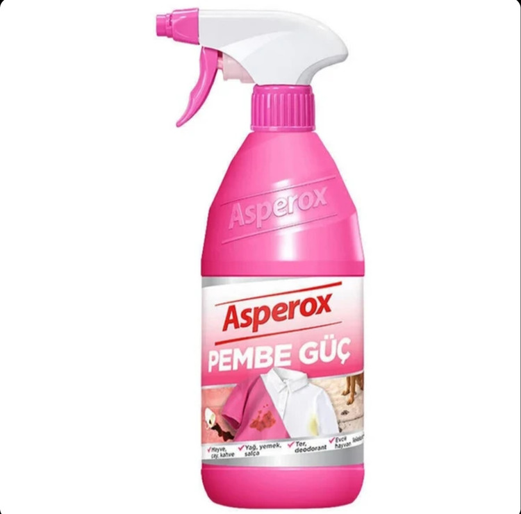 اسپری لکه بر لباس آسپروکس Asperox مدل Pembe Güç حجم 650 میل اصل اورجینال ( واردات قانونی از منطقه آزاد ارس )