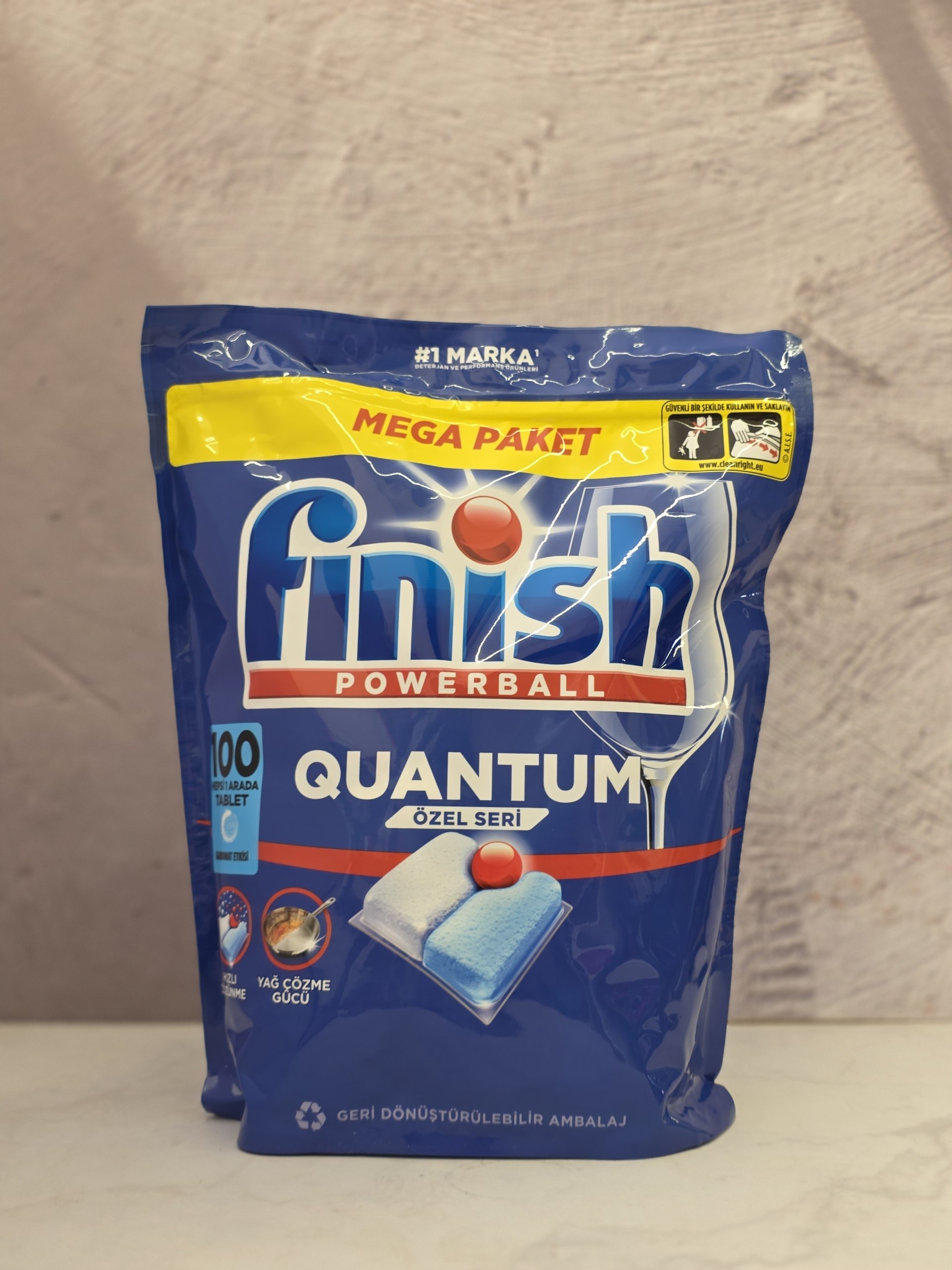 قرص ماشین ظرفشویی فینیش کوانتوم Finish Quantum در 100 عددی اصل اورجینال ( واردات قانونی از منطقه آزاد ارس )