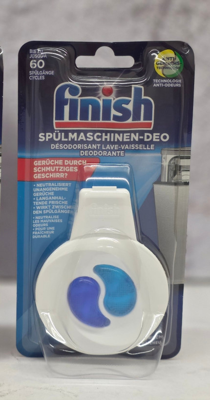 بو گیر ماشین ظرفشویی اروپایی فینیش Finish مناسب انواع ماشین ظرفشویی در دو رایحه کلاسیک و لیمو با ۶۰ بار مصرف اصل اورجینال ( واردات قانونی از منطقه آزاد ارس )