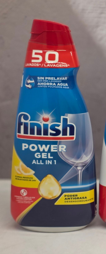ژل ماشین ظرفشویی فینیش Finish مدل Power Gel All in 1 در رایحه های پرتقال و کلاسیک و لیمو با قابلیت 50 بار مصرف اصل اورجینال ( واردات قانونی از منطقه آزاد ارس )
