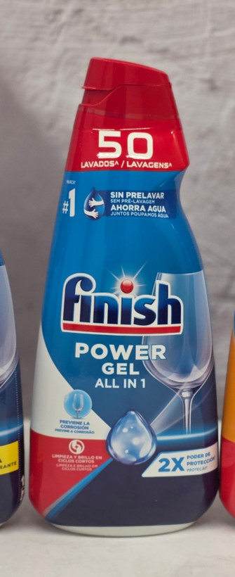 ژل ماشین ظرفشویی فینیش Finish مدل Power Gel All in 1 در رایحه های پرتقال و کلاسیک و لیمو با قابلیت 50 بار مصرف اصل اورجینال ( واردات قانونی از منطقه آزاد ارس )