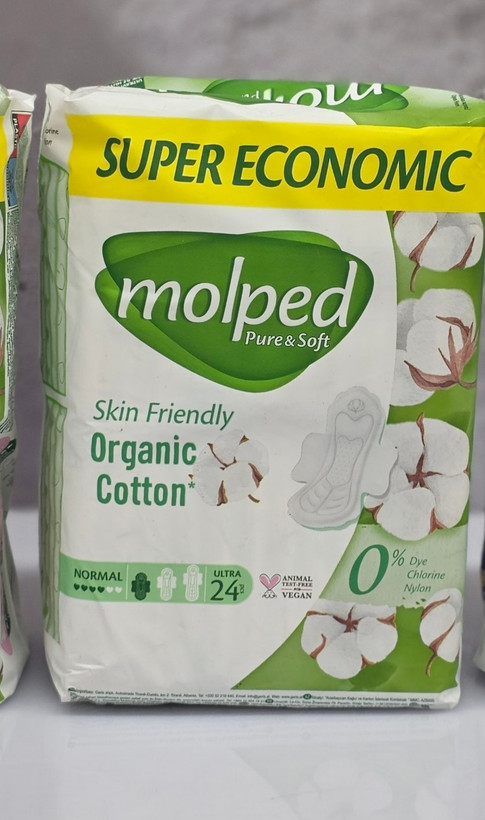 نوار بهداشتی پنبه مولپد Molped در 3 مدل مختلف اصل اورجینال ( واردات قانونی از منطقه آزاد ارس )