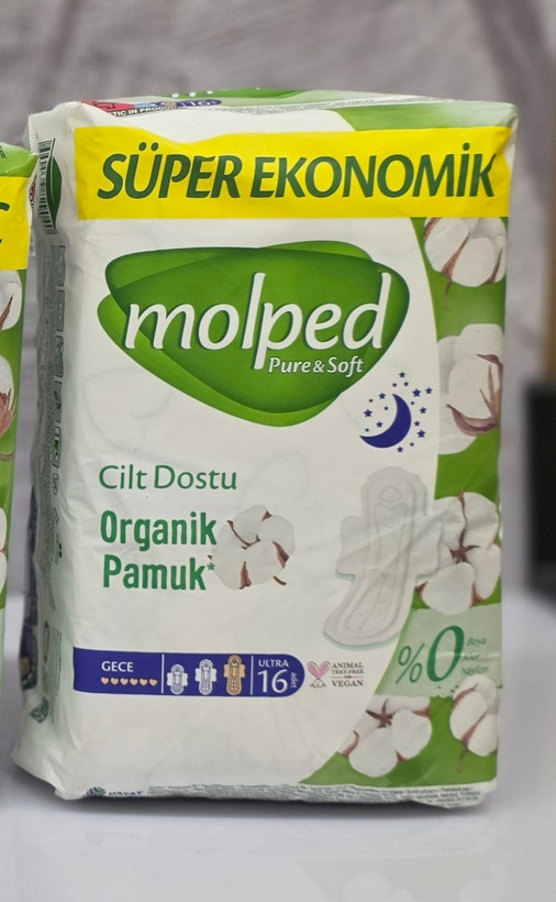 نوار بهداشتی پنبه مولپد Molped در 3 مدل مختلف اصل اورجینال ( واردات قانونی از منطقه آزاد ارس )