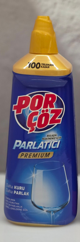 مایع جلادهنده ماشین ظرفشویی پورچوز Porçoz سری PREMIUM تا 100 بار شتستشوی حجم 500 میل در 2 رایحه نارنگی ، بادام و کلاسیک اصل اورجینال ( واردات قانونی از منطقه آزاد ارس )