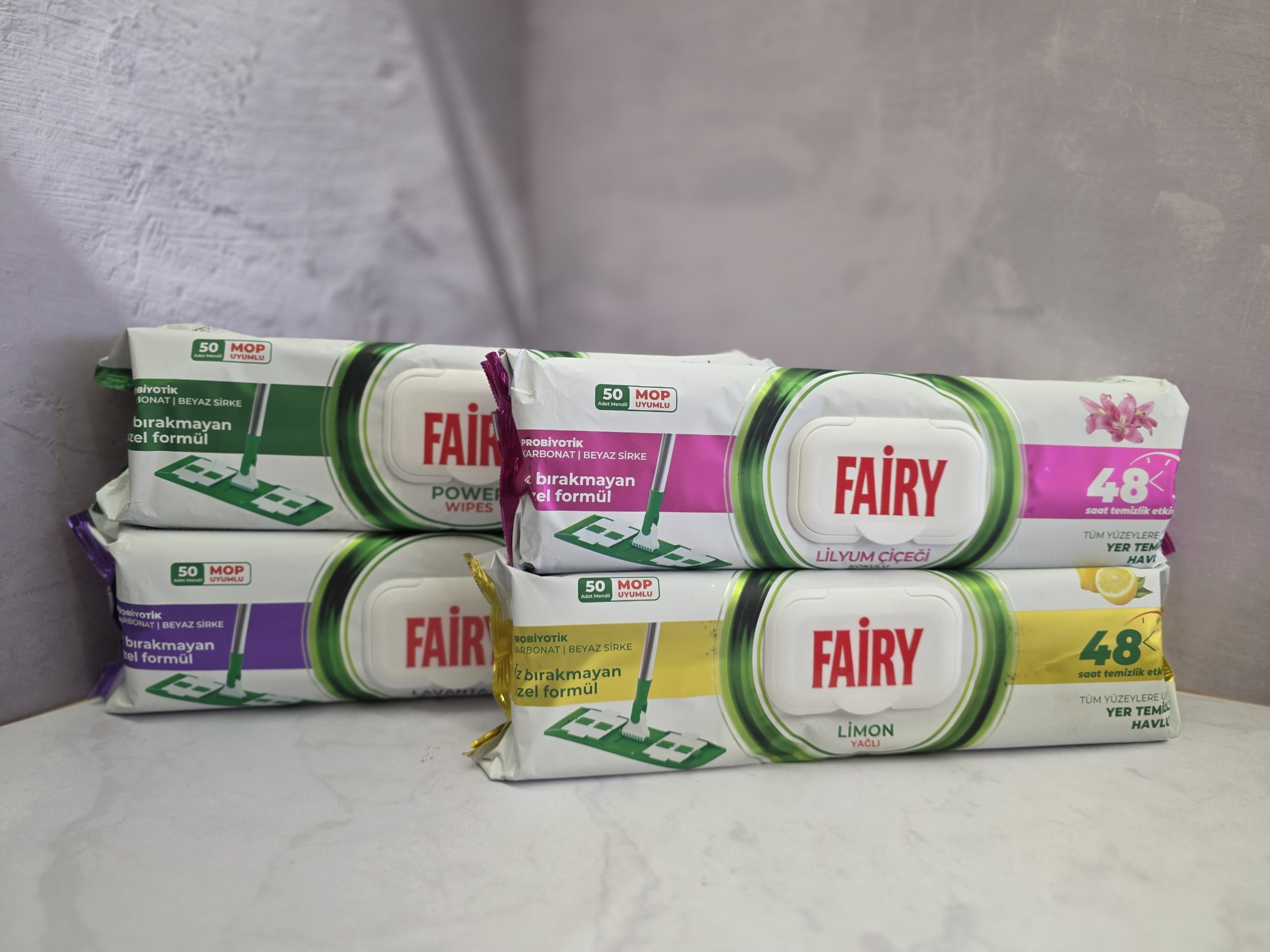 دستمال مرطوب مخصوص طی Fairy فیری ۵۰ برگی اصل اورجینال ( واردات قانونی از منطقه آزاد ارس )