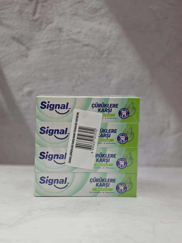 خمیر دندان ضد پوسیدگی سیگنال signal حاوی عصاره نعناع حجم 100 میل اصل اورجینال ( واردات قانونی از منطقه آزاد ارس )