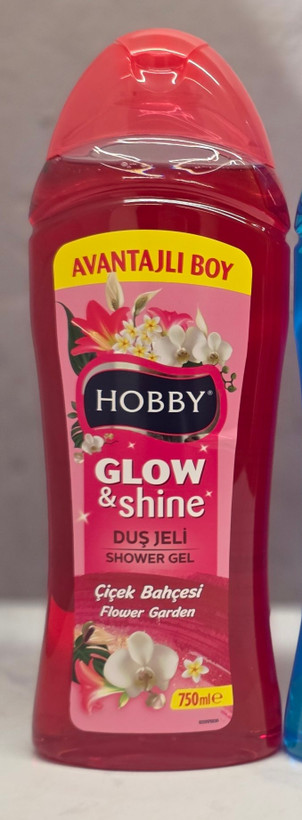 شامپو بدن هوبی Hobby مدل Glow & Shine در رایحه های باغ گل ، نسیم اقیانوس و لذت میوه ای حجم 750 میل اصل اورجینال ( واردات قانونی از منطقه آزاد ارس )