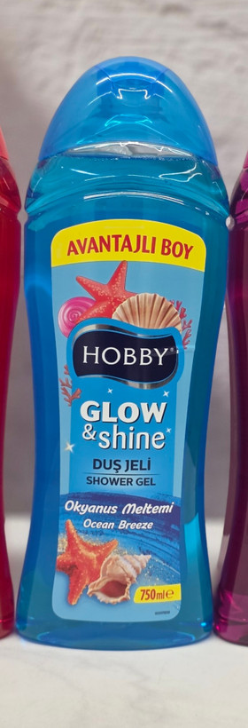 شامپو بدن هوبی Hobby مدل Glow & Shine در رایحه های باغ گل ، نسیم اقیانوس و لذت میوه ای حجم 750 میل اصل اورجینال ( واردات قانونی از منطقه آزاد ارس )