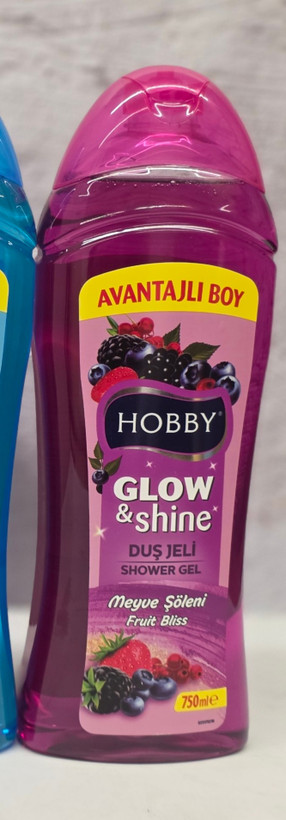 شامپو بدن هوبی Hobby مدل Glow & Shine در رایحه های باغ گل ، نسیم اقیانوس و لذت میوه ای حجم 750 میل اصل اورجینال ( واردات قانونی از منطقه آزاد ارس )