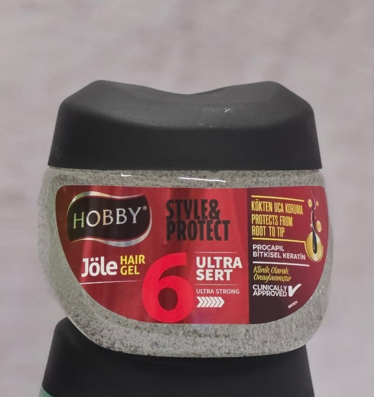 ژل مو حالت دهنده و نگهدارنده هوبی Hobby مدل Style and Protect در 4 مدل مختلف حجم 400 میل اصل اورجینال ( واردات قانونی از منطقه آزاد ارس )