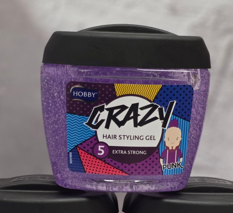 ژل مو حالت دهنده و نگهدارنده هوبی Hobby مدل Crazy در 3 مدل مختلف حجم 700 میل اصل اورجینال ( واردات قانونی از منطقه آزاد ارس )